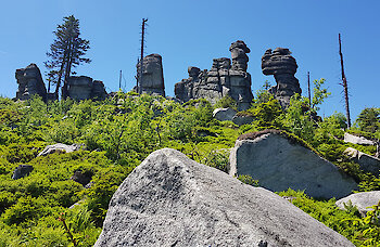 Hochsteinfelsen am Dreisessel im Bayerischen Wald
